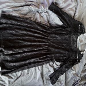 Elegant Black Lace Dress
